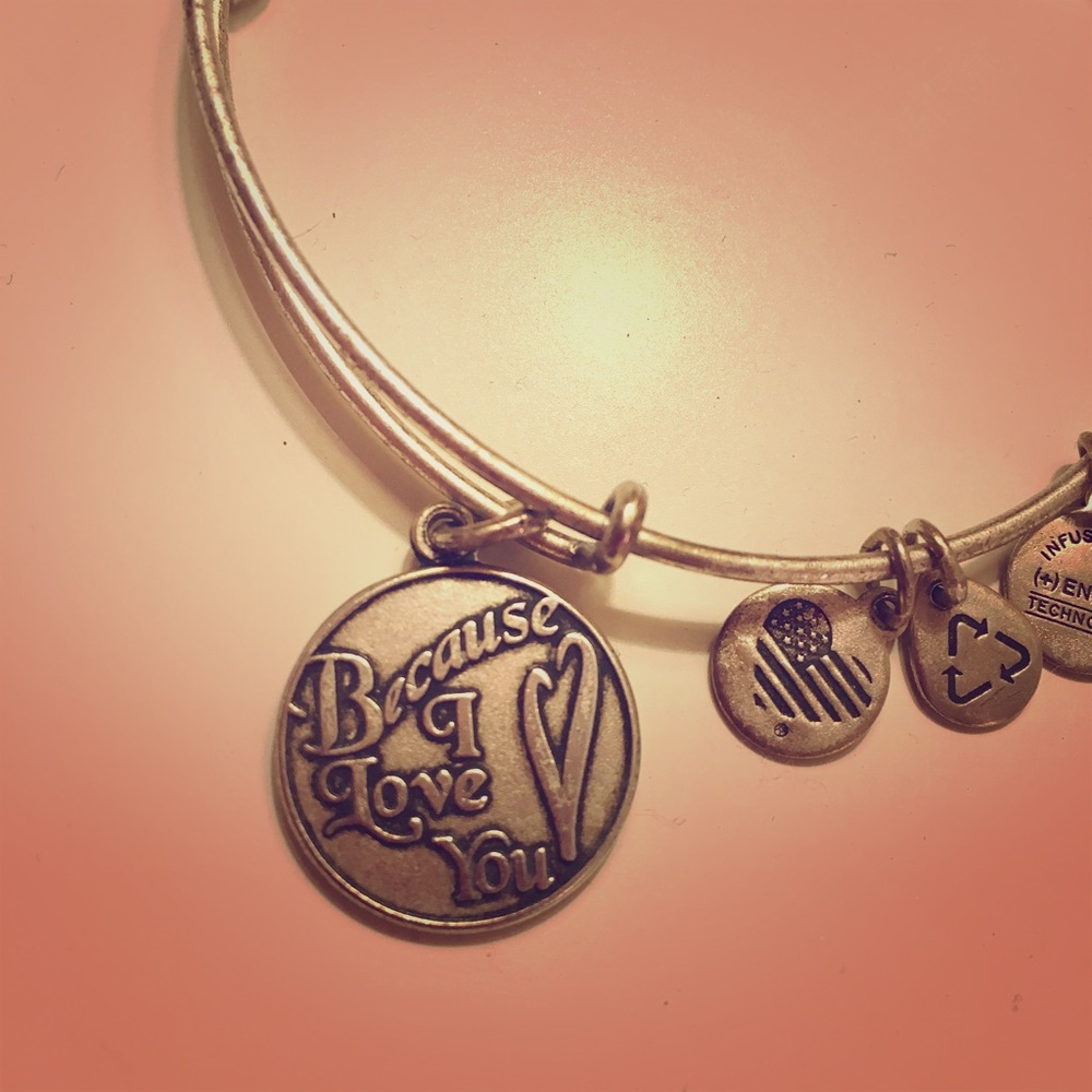 Alex & Ani "Because I Love You" Charm Bracelet