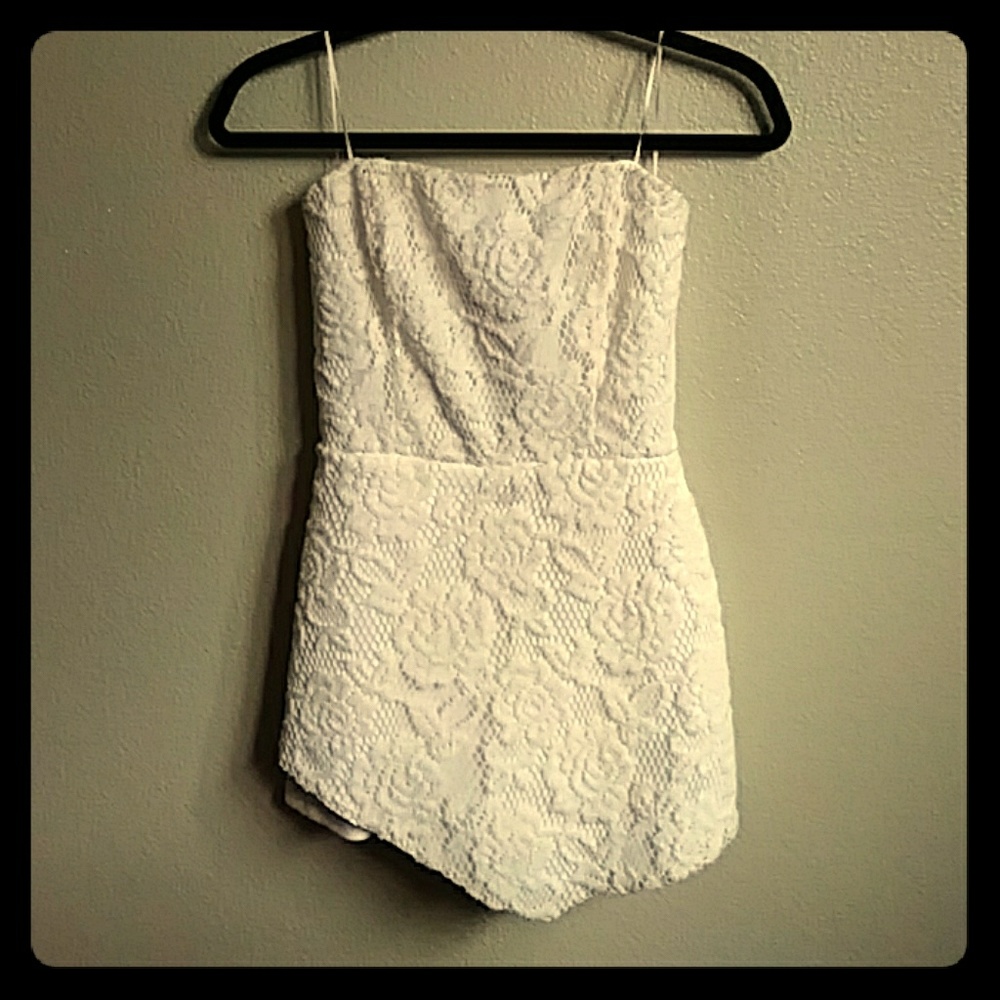 White Lace Romper