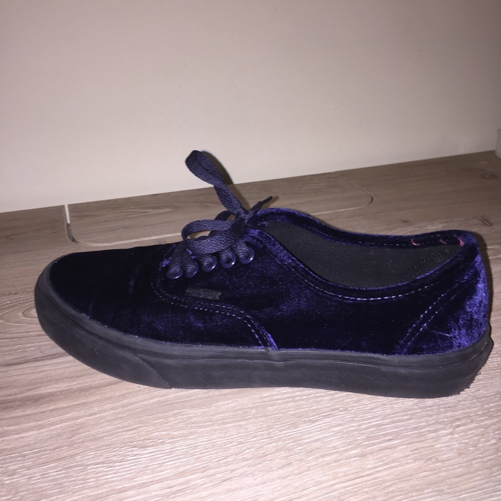 Blue Velvet Vans