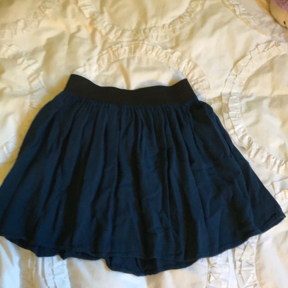 f21 blue skirt