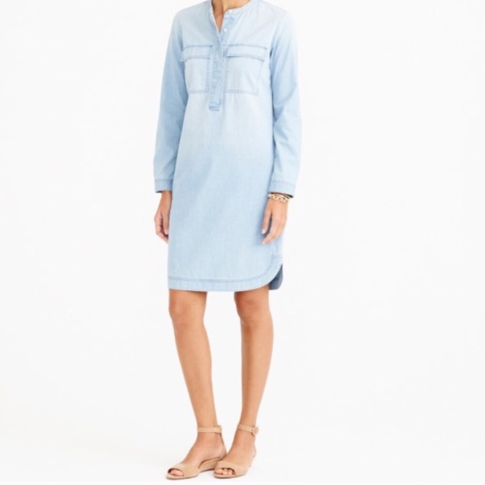 J crew Draper chambray shirt dress