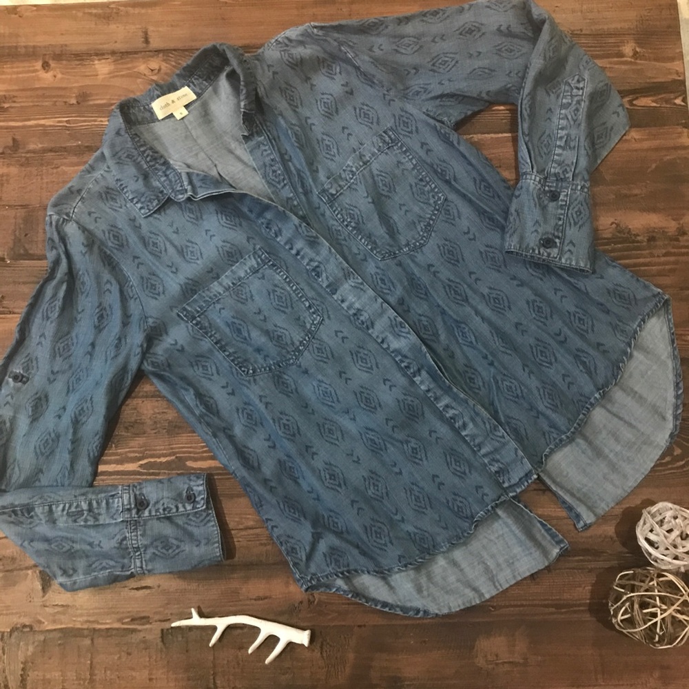 Cloth & Stone split-back buttondown shirt