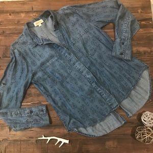 Cloth & Stone split-back buttondown shirt