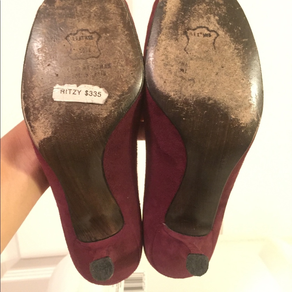 Stuart Weitzman Ritzy Peep Toe Pumps - Picture 3 of 3