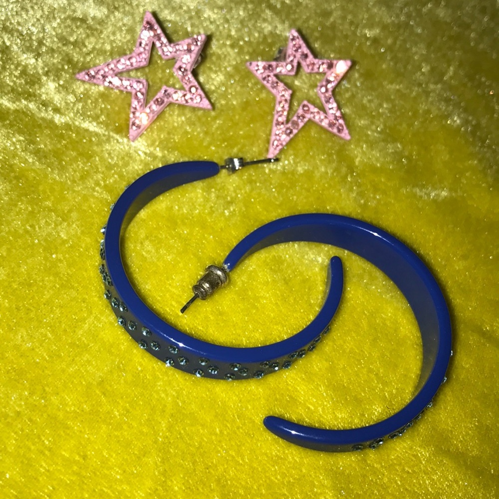 Jeweled Hoops and Star Earrings!