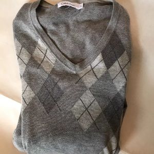 Calvin Klein Mens XL v-neck Sweater Sweatshirt