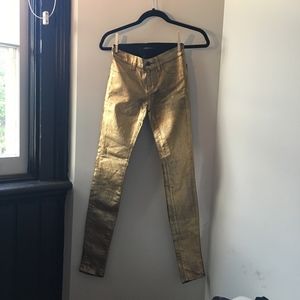 Size 22 gold metallic pants