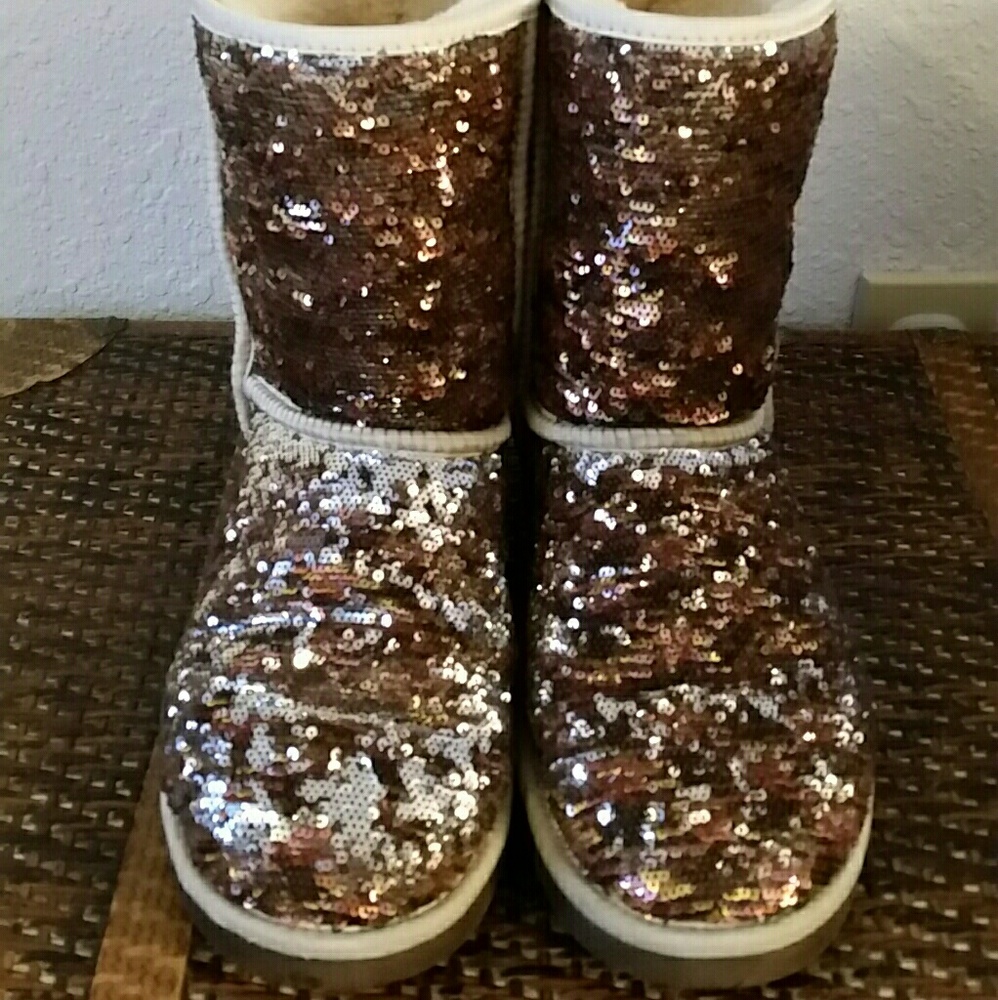 Ugg Sequin Champagne Boots