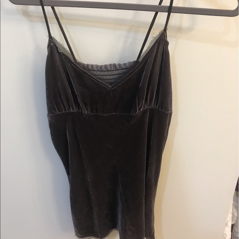 Vince brown velvet tank