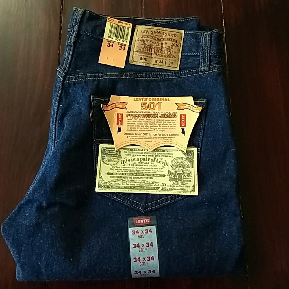 Levi's 501 Preshrunk Jeans 34 x 34