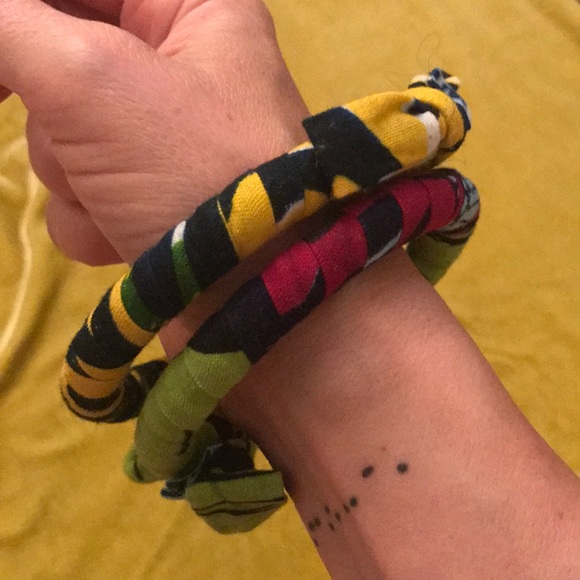 Cloth bangle bracelets - Picture 2 of 2