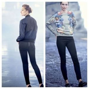 Back zipper J. Crew black skinny jeans