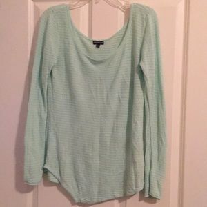 Mint Green Long Sleeved Express Sweater, Large