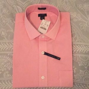 NWT- MENS- J Crew shirt- Pink Checks