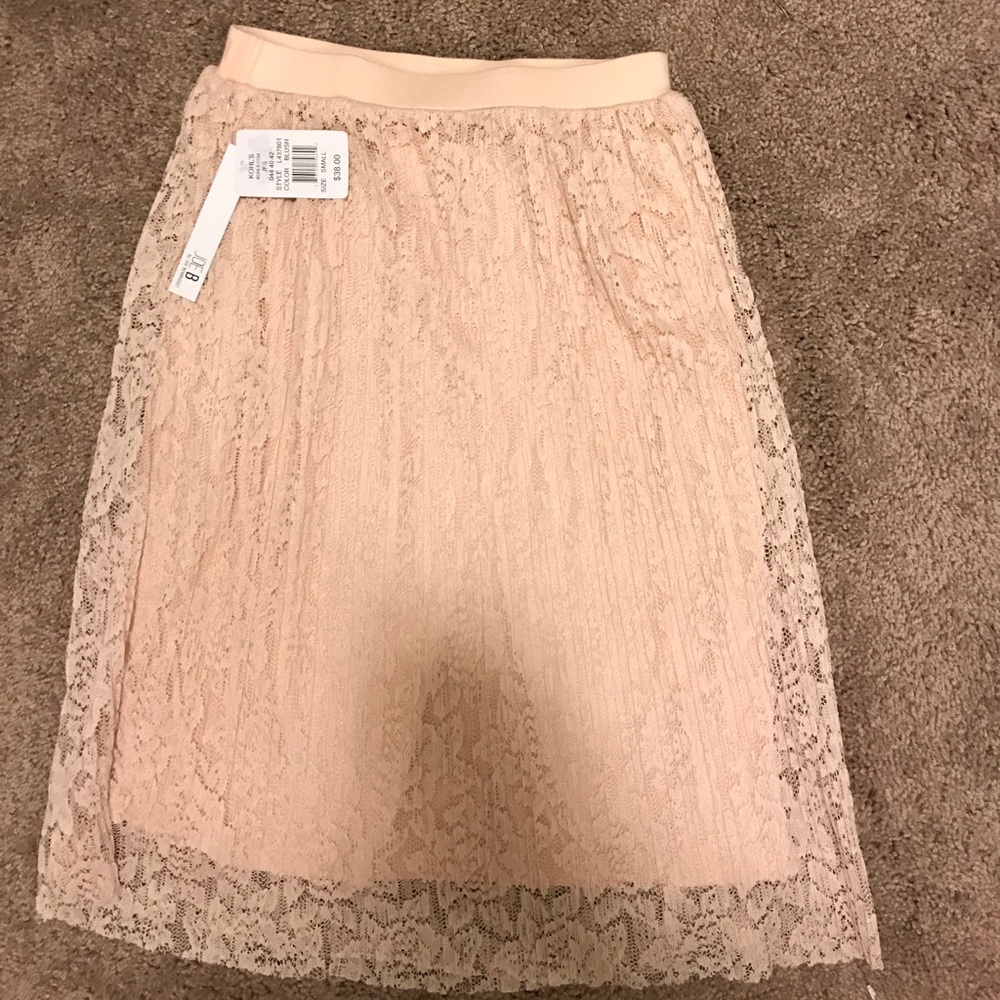 Small blush lace skirt