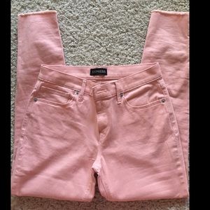 Mid Rise Zip Hem Five Pocket Stretch Ankle Legging