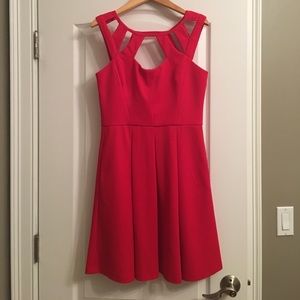 ✨SOLD✨ Betsey Johnson Red Fit and Flare Dress