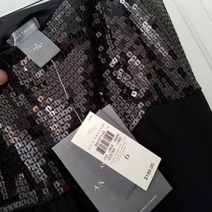 Ann Taylor NWT sequin top strapless dress