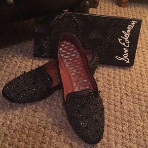 Sam Edelman s-adena, black satin