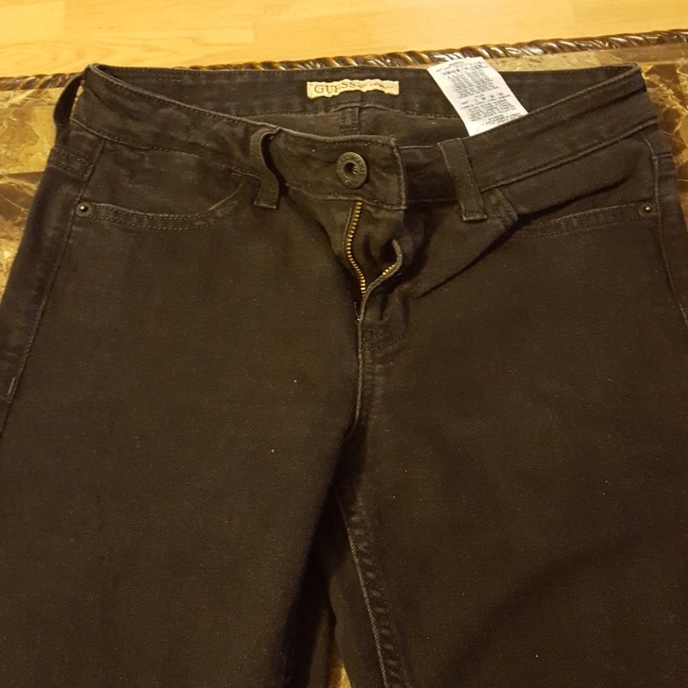 Guess black skinny jeans