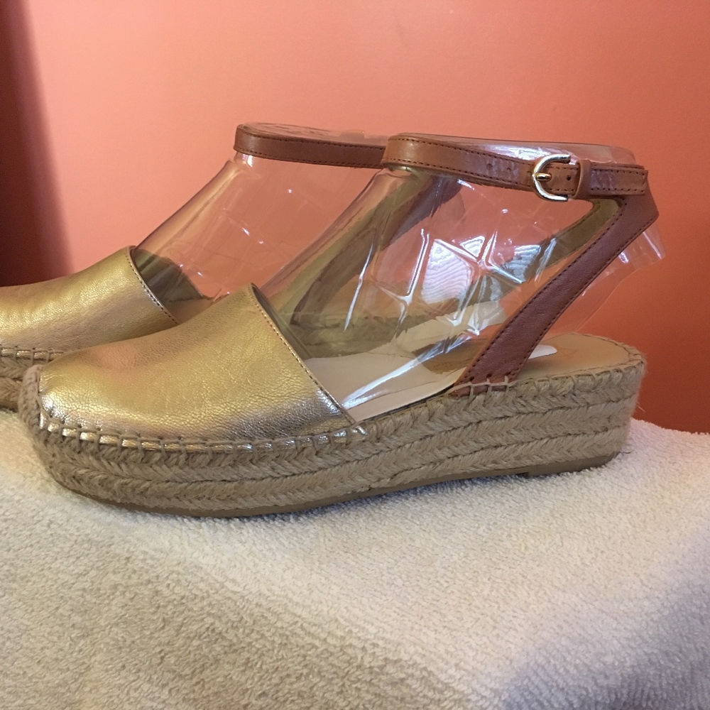 Franco Sarto Lariza Gold Espadrilles