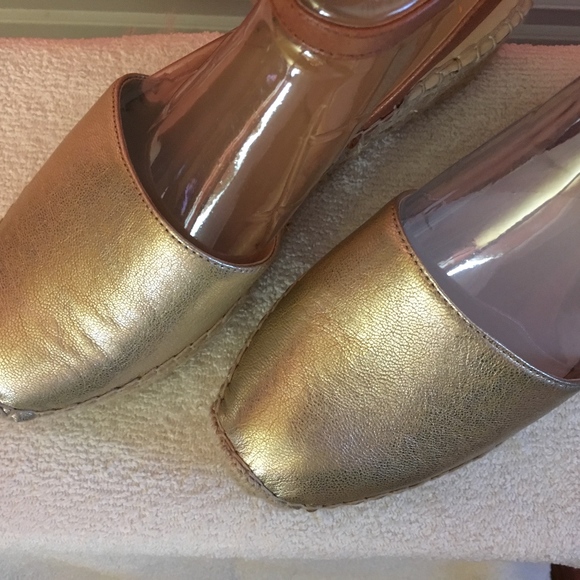 Franco Sarto Lariza Gold Espadrilles - Picture 2 of 4