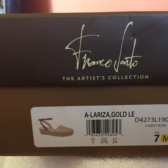 Franco Sarto Lariza Gold Espadrilles - Picture 4 of 4