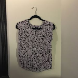 Xs light violet and black paint splatter pattern t