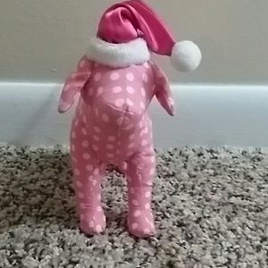 Victoria's Secret Pink Santa Mini Dog