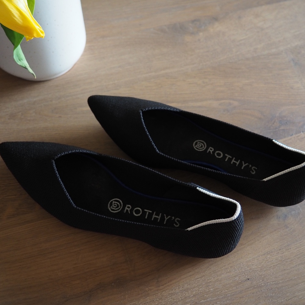 Rothy's Model 002 The Point Black Solid