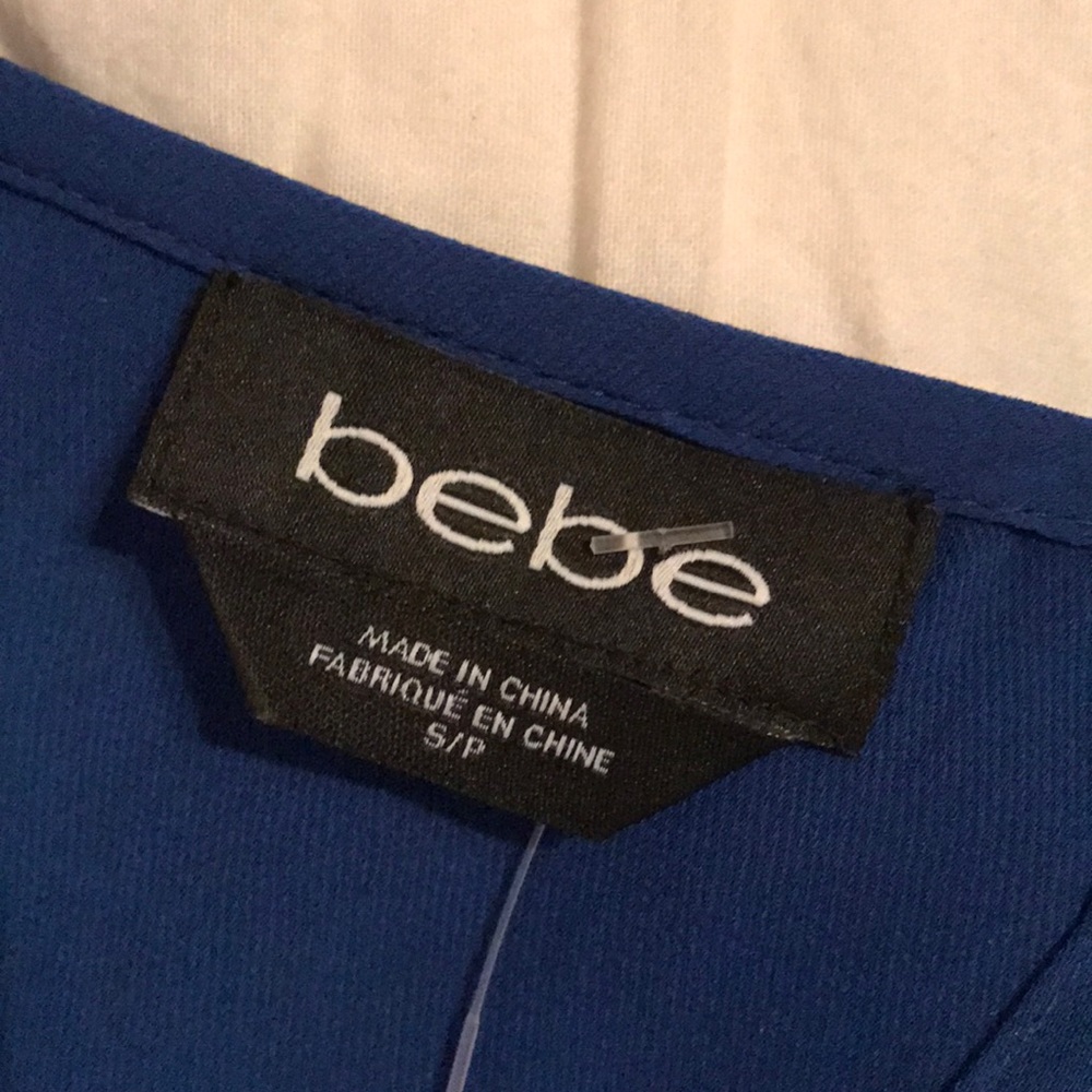Bebe sequin crop tip mermaid green and blue S new - Picture 5 of 5