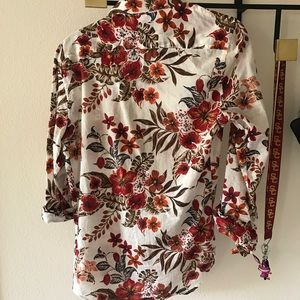 Zara Man Button Down Shirt Floral