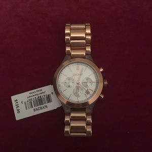 DKNY Rose Gold and clear watch DKNY Rose Gold and clear watch