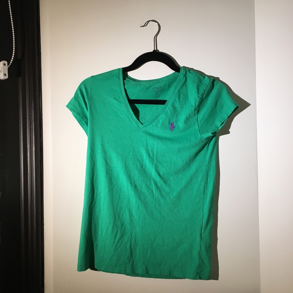 Sm green short sleeve top