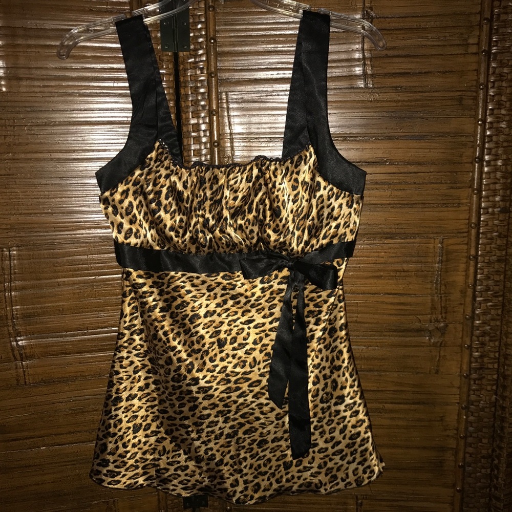 Leopard Print Camisole, Size Large