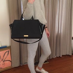 Zac Posen Black Leather Satchel