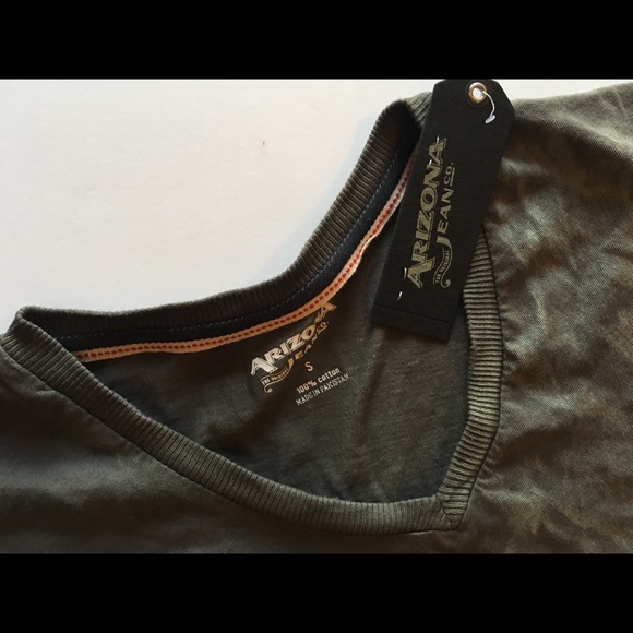 Arizona Men's Soft V-Neck Men's Short Sleeve Tee - Picture 2 of 5