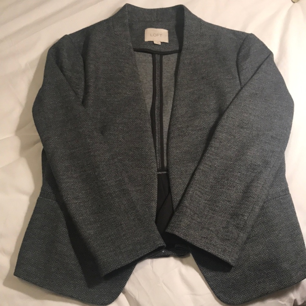 Loft tweed blazer. Size L.