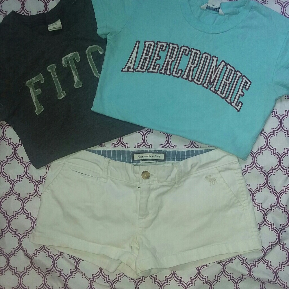Abercrombie & Fitch t-shirt and shorts bundle