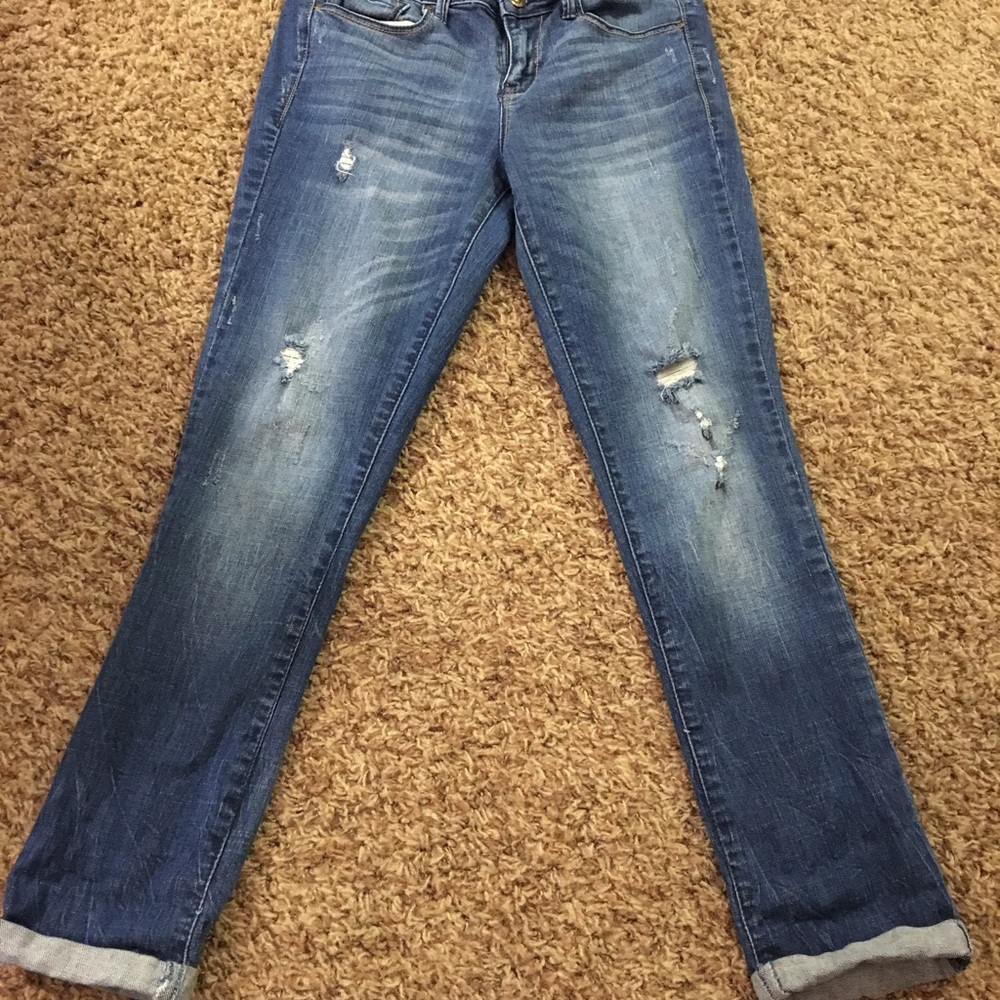 Frayed jeans