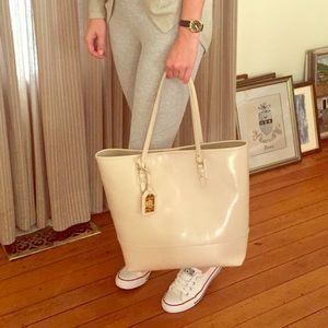Ralph Lauren Off-White Tote Bag