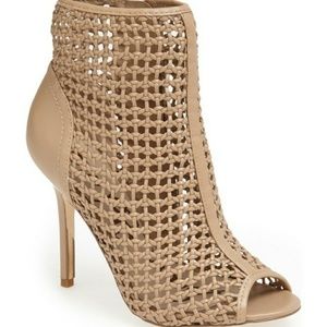 Sam Edelman Leather Woven Cage Heels