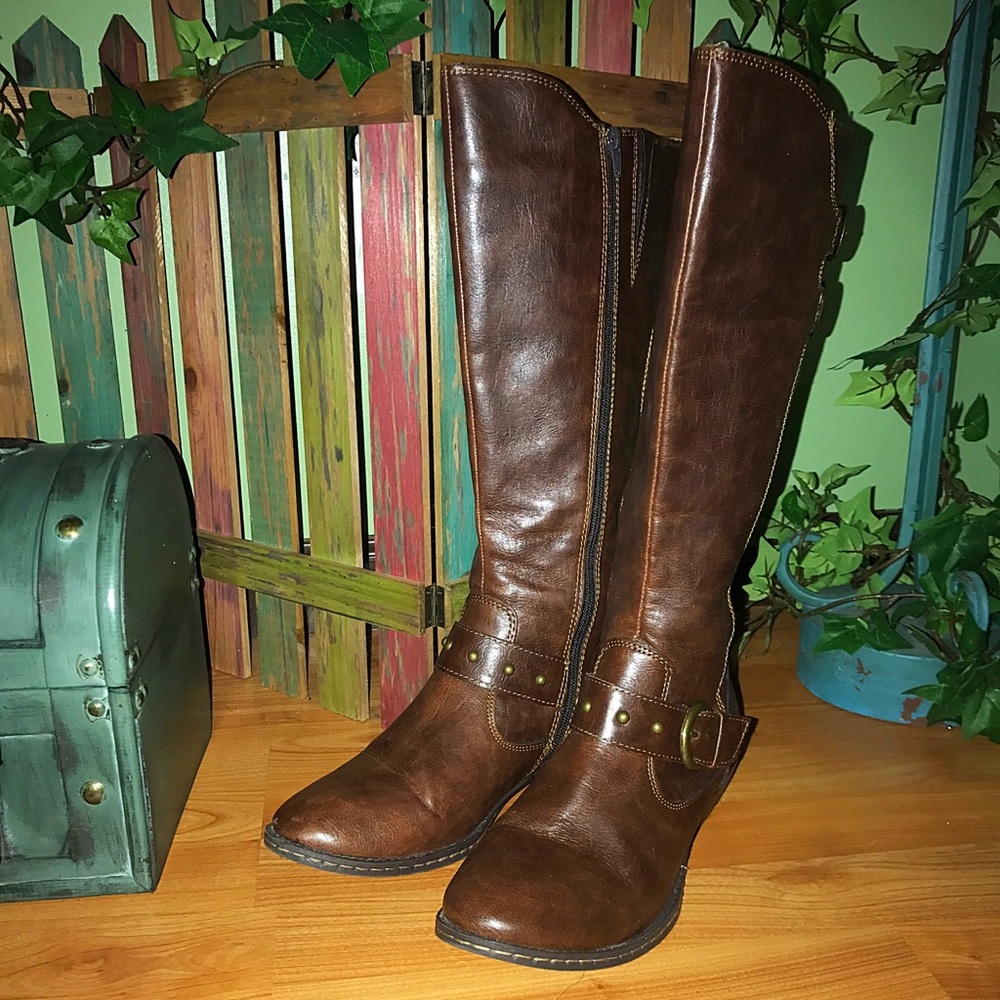 *SOLD* B•O•C Born Concept Tall Brown Boots, Size 9