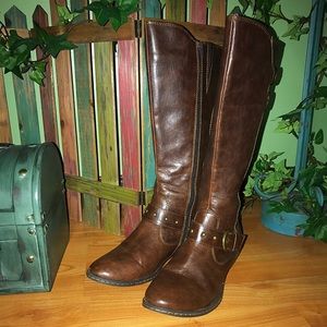 *SOLD* B•O•C Born Concept Tall Brown Boots, Size 9