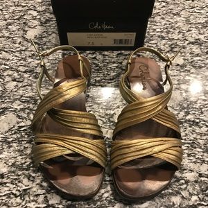 Cole Haan gold sandal