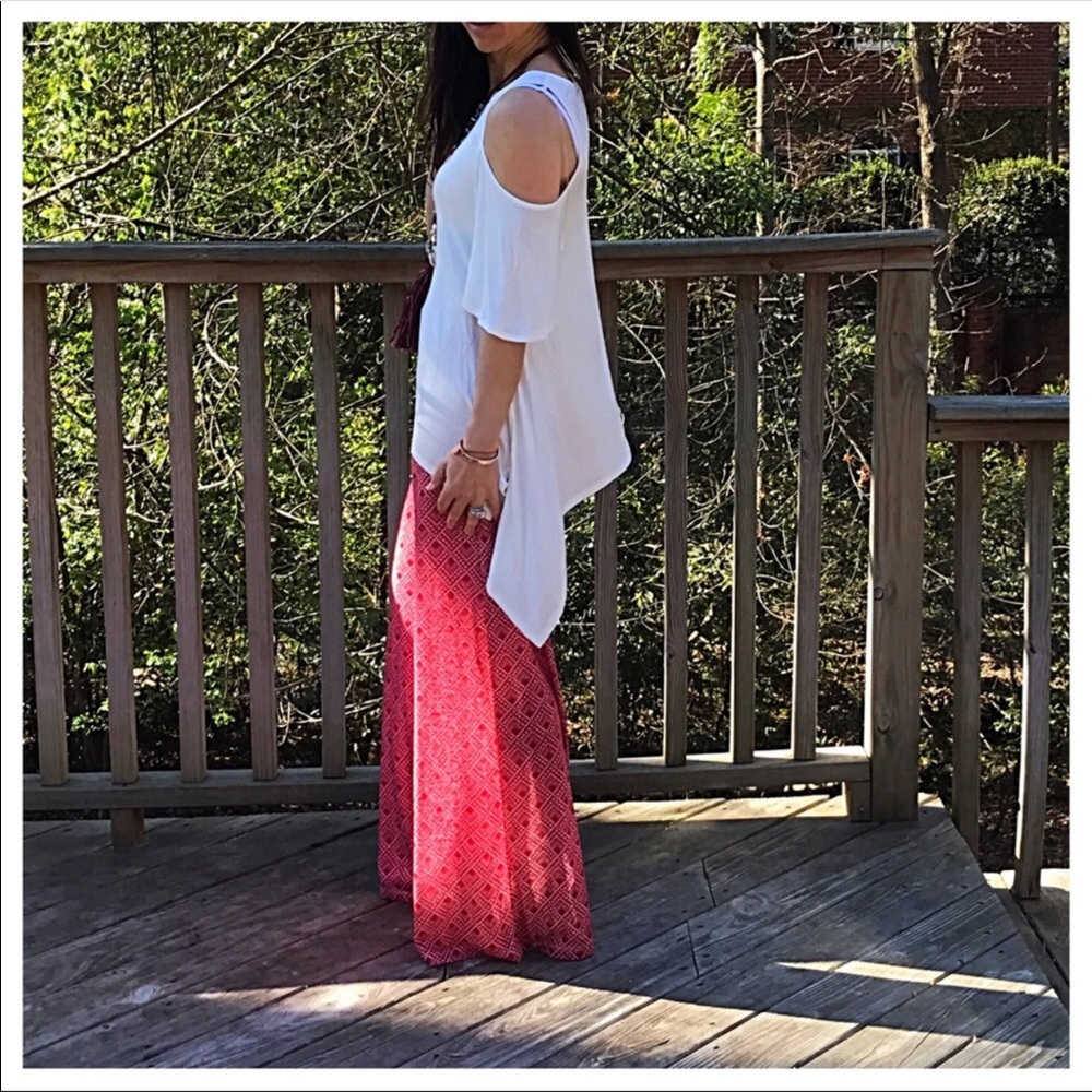 Boho wide leg palazzo pants