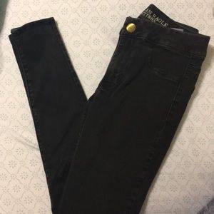 American eagle black jeggings