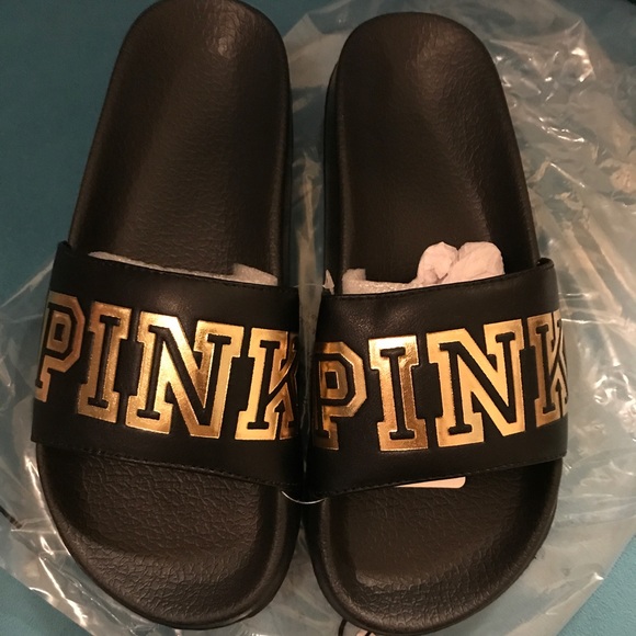 PINK Victoria's Secret Shoes - VS Pink slides / Sandals Large 9/10