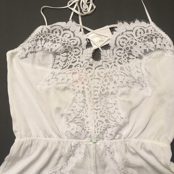 VS Lace Bridal Romper- Restocked - Picture 2 of 4
