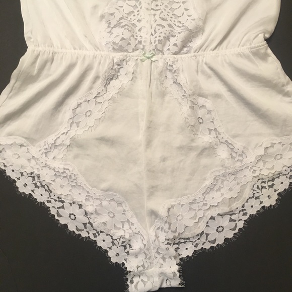 VS Lace Bridal Romper- Restocked - Picture 3 of 4